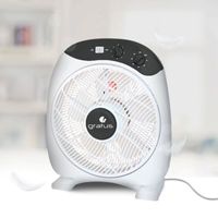 Gratus 12 Inch Electric Box Fan - GRBF12FTBM