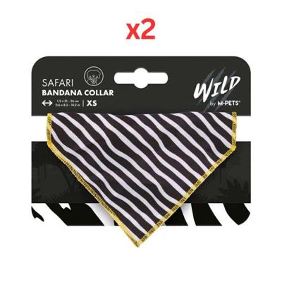 M-Pets Wild Safari Bandana Collar XS (Pack of 2) M-Pets Wild Safari Bandana Collar XS (Pack of 2)