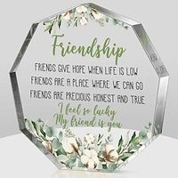 Acrylic Gifts For Friends, Friendship Gifts For Women, Birthday Gifts For Friends, Farewell Gifts, Plaque For Colleagues, Retirement Gifts, Acrylic Heart Friendship Keepsake Decoration Lightinthebox - thumbnail