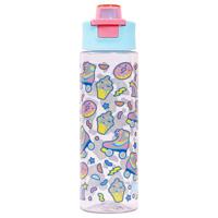 Eazy Kids Tritan Water Bottle With Flip Lid Gen Z Skater - Blue 750ml