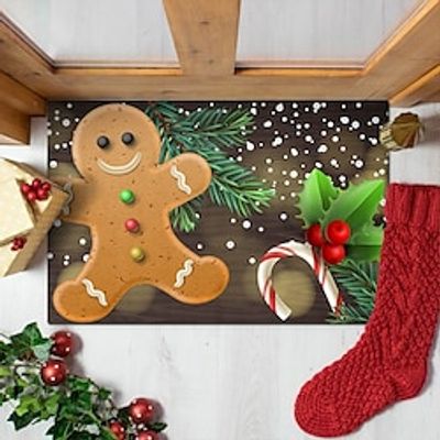 Christmas Door Mat Xmas Welcome Christmas Mat Non-Slip Bath Mat Area Rug Livingroon Rugs Winter Doormat Rubber Back Cartoon Character Door Mat Rugs for Indoor Outdoor miniinthebox Christmas Door Mat Xmas Welcome Christmas Mat Non-Slip Bath Mat Area Rug Livingroon Rugs Winter Doormat Rubber Back Cartoon Character Door Mat Rugs for Indoor Outdoor miniinthebox