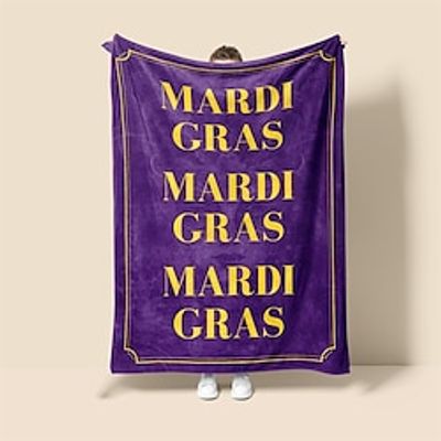 Mardi Gras Pattern Super Soft Throw Blanket Sherpa Blanket Warm Printed All Seasons Room Decor Gifts Big Blanket Lightinthebox