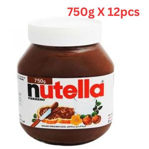 Nutella Hazelnut Spread with Cocoa - 750g Pack of 12 (Dubai Delivery Only)