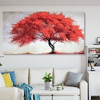 Handmade Oil Painting Hand Painted Vertical Abstract Contemporary Modern Rolled Canvas (No Frame) Lightinthebox