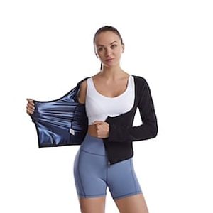 Sweat Shapewear Sports Spandex Yoga Gym Workout Exercise  Fitness Stretchy Zipper Durable Hot Sweat Calories Burned For Women Waist Waist  Back Abdomen Lightinthebox