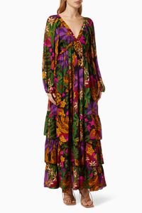 Star Fruit Maxi Dress in Viscose
