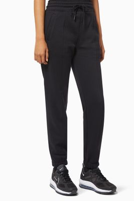 Off-placed Monogram Joggers in Organic Cotton Blend Off-placed Monogram Joggers in Organic Cotton Blend