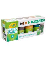 Crayola 4 Oz Multi Surface Acrylic Earth Colors