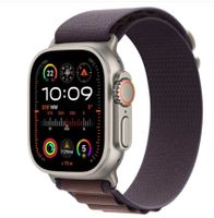 Apple Watch Ultra 2, 49mm, GPS + Cellular, Titanium Case with Indigo Alpine Loop, Medium