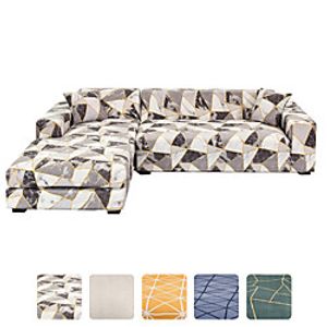 High Quality Print Dustproof All-powerful Slipcovers Stretch L Shape Sofa Cover Super Soft Fabric Couch Cover Sofa Furniture Protector With One Free Boster Case miniinthebox