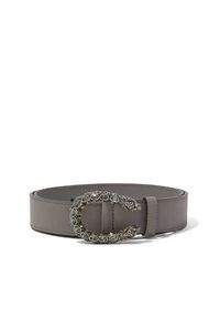 Leather Belt With Crystal Dionysus Buckle