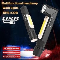 1pc LED Flashlight 1000 Lumens Tactical Flashlight, 90 Degree Rotate Waterproof Led Headlamp,5 Modes- Best High Lumens Are for Camping, Outdoor, Hiking Lightinthebox - thumbnail