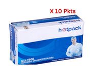 Hotpack Blue Vinyl Gloves Small 100 pieces - BVGS