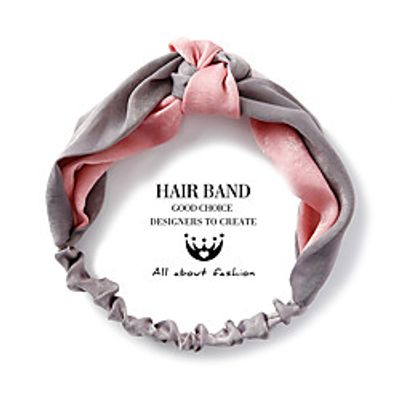 korean version of two-color stitching chinese knot wide-brim cross hairband retro satin middle knot hit color hairband headband tide Lightinthebox