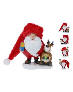 Koopman Gnome with Reindeer 34cm Assorted 1 Piece