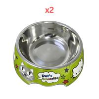Cozy Paws Single Melamine Bowl Green Cat - 14X17.5X6Cm (Pack of 2) Cozy Paws Single Melamine Bowl Green Cat - 14X17.5X6Cm (Pack of 2)