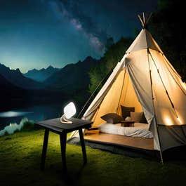 Porodo Lifestyle Soft Silicon Mini Camping Lamp 200LM - Light Brown (PD-LFSMCL-LTBR)