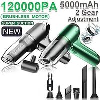 120000PA Wireless Powerful Car Vacuum Cleaner Brushless Motor 2 Gear Power Adjustment Multifunction Cleaning Machine Car Accessories Home Auto Cordless Cleaner Home Appliance for Car Home Lightinthebox - thumbnail