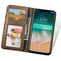 Leather Wallet Phone Case Slim Flip Cover Kickstand