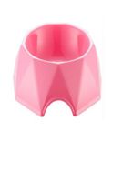 Pets Club Diamond Shape Pets Bowl Pink For Cat & Dog (M)