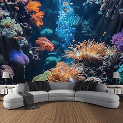 Undersea Landscape Hanging Tapestry Wall Art Large Tapestry Mural Decor Photograph Backdrop Blanket Curtain Home Bedroom Living Room Decoration Lightinthebox