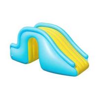 FOKFO Kids Inflatable Slide, Inflatable Water Racing Slide Park, Portable Water Play Recreation Facility, Easy to Set Up Inflatable Play Center for Kids Indoor Outdoor Play right,Multicolor