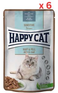 Happy Cat Mis Sensitive Skin & Coat 85G (Pack Of 6)