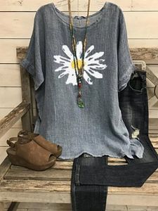 Round Neck Print Short Sleeve T-shirt