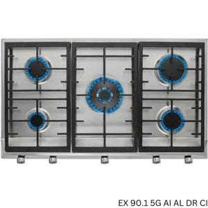 TEKA 90cm Gas Hob | 5 High-Efficiency Burners | Cast Iron Grates | Natural Gas |EX 90.1 5G AI AL DR CI