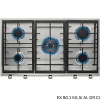 TEKA BUT Gas hob with 5 high efficiency burners and cast iron grills in 90 cm of natural gas |EX 90.1 5G AI AL DR CI |