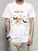 YOINS BASICS Men Summer Casual Pug Cat Animal Graphic Letter Print T-Shirt - thumbnail