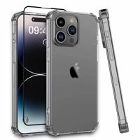 Max & Max| iPhone 15 Pro Max Clear Case with Tempered Glass
