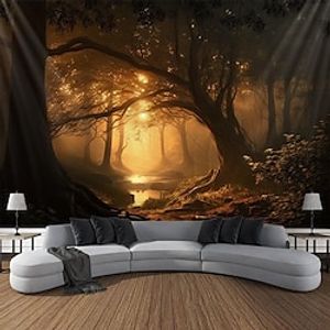 Landscape Forest Hanging Tapestry Wall Art Large Tapestry Mural Decor Photograph Backdrop Blanket Curtain Home Bedroom Living Room Decoration Lightinthebox