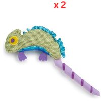 Petlinks Safari Happynip Crinkle Chameleon Cat Toy (Pack of 2)