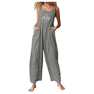 21 years of amazon wish cross-border independent station europe and the united states new fashion temperament stitching sleeveless loose overalls miniinthebox