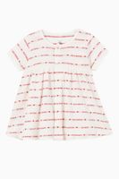 Woven Pattern Dress with Bloomers in Organic Cotton Woven Pattern Dress with Bloomers in Organic Cotton