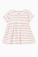 Woven Pattern Dress with Bloomers in Organic Cotton - thumbnail