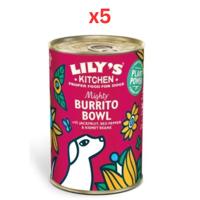 Lily's Kitchen Mighty Burrito Bowl Adult Wet Dog Food 400G (Pack of 5)