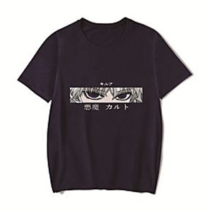 Men's Unisex Tee T shirt Hot Stamping Anime Graphic Prints Plus Size HUNTERXHUNTER Print Short Sleeve Casual Tops Cotton Basic Designer Big and Tall White Black Red Lightinthebox