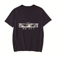 Men's Unisex Tee T shirt Hot Stamping Anime Graphic Prints Plus Size HUNTERXHUNTER Print Short Sleeve Casual Tops Cotton Basic Designer Big and Tall White Black Red Lightinthebox - thumbnail