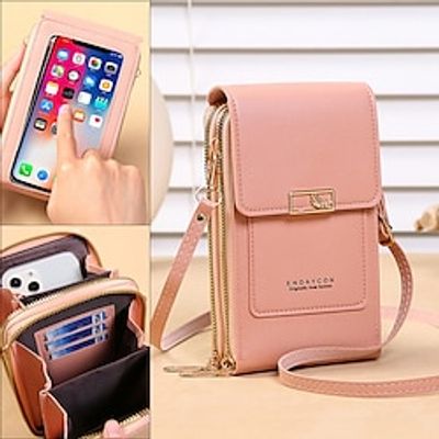 Women's Handbag Touch Screen Cell Phone Purse Shoulder Bag Female Small Wallet Soft Leather Crossbody Bags of Women Lightinthebox