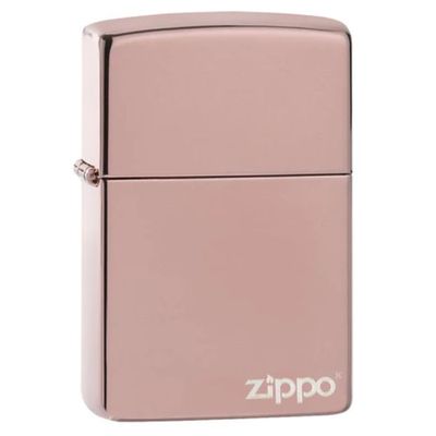 Zippo 49190ZL Classic High Polish Rose Gold Zippo Logo Windproof Lighter - 130004490 Zippo 49190ZL Classic High Polish Rose Gold Zippo Logo Windproof Lighter - 130004490