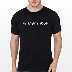 Men's Unisex Tee T shirt Hot Stamping Graphic Prints Letter Plus Size Print Short Sleeve Casual Tops Cotton Basic Fashion Designer Big and Tall Black miniinthebox
