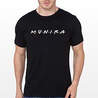 Men's Unisex Tee T shirt Hot Stamping Graphic Prints Letter Plus Size Print Short Sleeve Casual Tops Cotton Basic Fashion Designer Big and Tall Black miniinthebox - thumbnail