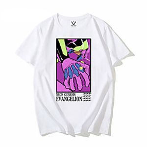 Inspired by Neon Genesis Evangelion Cosplay Anime Cartoon Polyester  Cotton Blend Print Harajuku Graphic Kawaii T-shirt For Women's  Men's Lightinthebox