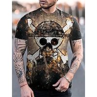 One Piece Cosplay T-shirt Cartoon Manga Print Graphic T-shirt For Men's Women's Unisex Adults' 3D Print 100% Polyester Party Festival miniinthebox