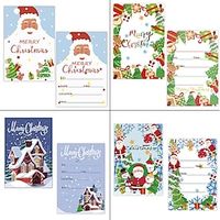 10pcs Christmas Invitation Cards For The Popular Merry Christmas Party, Party And Holiday Greeting Cards, Christmas Decorations, Navidad, Small Business Supplies, Thank You Cards, Birthday Gift miniinthebox - thumbnail
