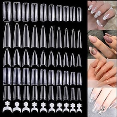 500PCS French Style Fake Nail Tips For Nail Extension Design DIY False Nails Lightinthebox