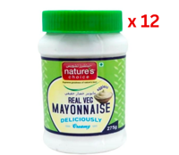 Natures Choice Real Veg Mayonnaise, 275 gm Pack Of 12 (UAE Delivery Only)