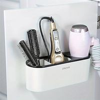 Hair Dryer Holder, Hair Tool Organizer Bathroom, Blow Dryer Holder Inside Cabinet Door, Hot Hair Tool Holder For Curling Iron Hair, Straightener Hair, Styling Tools Storage Lightinthebox